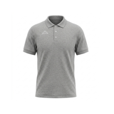 LOGO BELMONT COTTON SPANDEX PIQUE POLO- Grey marle