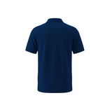 LOGO BELMONT COTTON SPANDEX PIQUE POLO- Navy